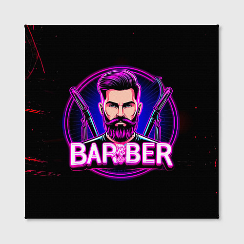 Картина квадратная Барбер неон / 3D-принт – фото 2