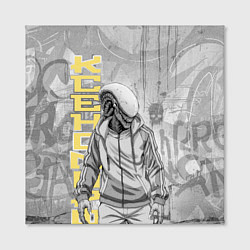 Холст квадратный Ксеноморф в спортивном костюме, цвет: 3D-принт — фото 2