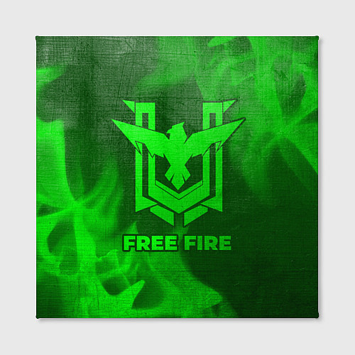 Картина квадратная Free Fire - green gradient / 3D-принт – фото 2