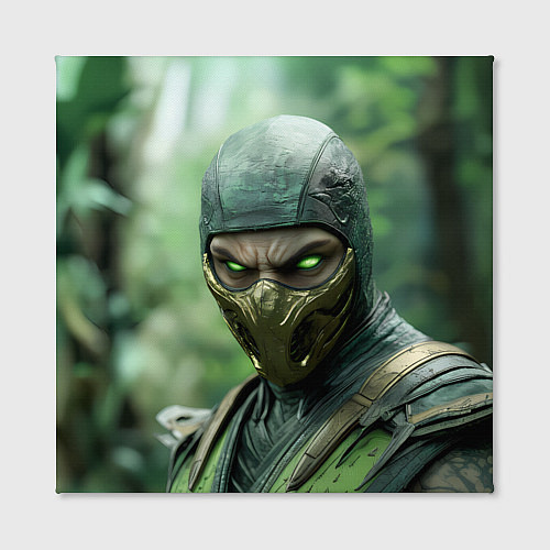 Картина квадратная Рептилия в классической маске / 3D-принт – фото 2