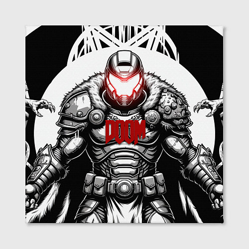 Картина квадратная Doom dark ages doom guy / 3D-принт – фото 2