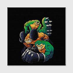 Холст квадратный Battletoads trio, цвет: 3D-принт — фото 2