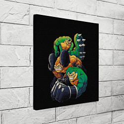 Холст квадратный Battletoads trio, цвет: 3D-принт — фото 2