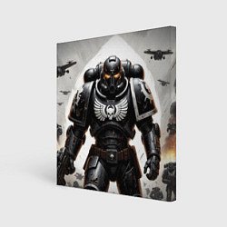 Холст квадратный Warhammer 40k космодесант, цвет: 3D-принт