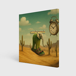 Холст квадратный Lirili Larila мем, цвет: 3D-принт