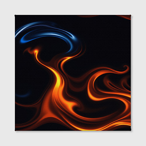 Картина квадратная The color is fire orange / 3D-принт – фото 2
