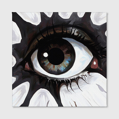 Картина квадратная Глаз и щупальца - психоделика / 3D-принт – фото 2