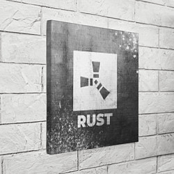 Холст квадратный Rust - grey gradient, цвет: 3D-принт — фото 2