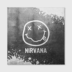 Холст квадратный Nirvana - grey gradient, цвет: 3D-принт — фото 2