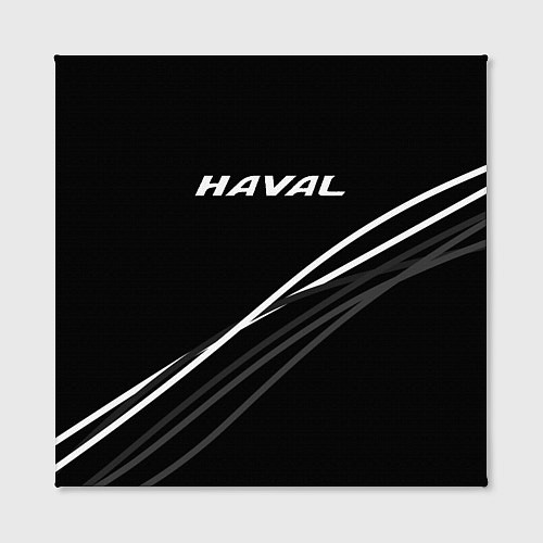 Картина квадратная Haval чёрный с полосами / 3D-принт – фото 2