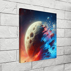 Холст квадратный Разрыв космического тела - нейроарт, цвет: 3D-принт — фото 2