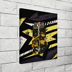 Холст квадратный ACDC в автобусе, цвет: 3D-принт — фото 2