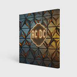 Картина квадратная ACDC винтажный логотип