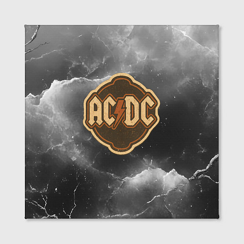 Картина квадратная ACDC ретро логотип / 3D-принт – фото 2