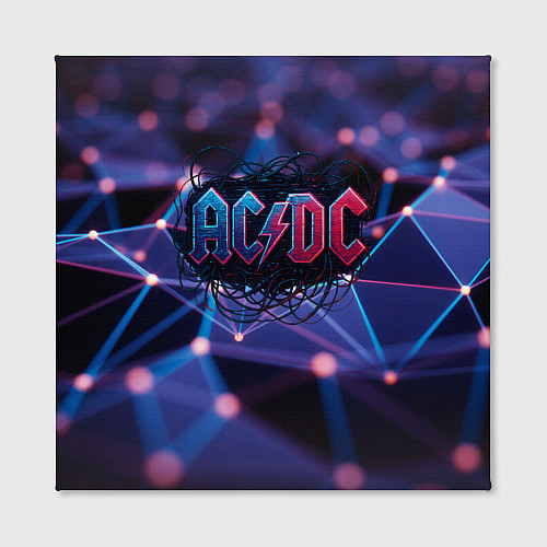 Картина квадратная ACDC лого в градиенте / 3D-принт – фото 2
