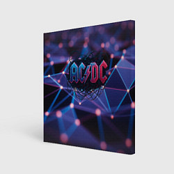 Картина квадратная ACDC лого в градиенте