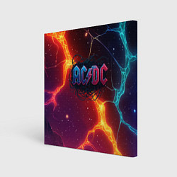 Картина квадратная ACDC логотип в градиенте