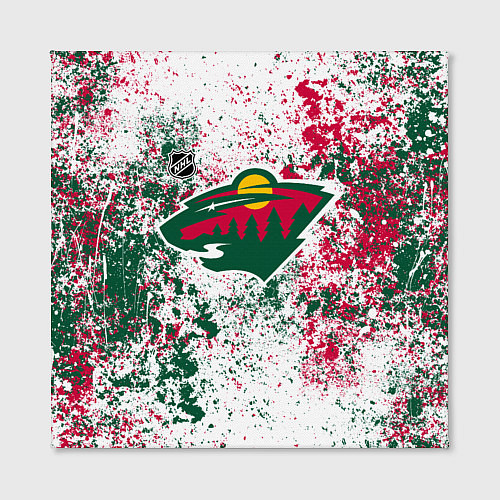 Картина квадратная Minnesota Wild NHL white / 3D-принт – фото 2