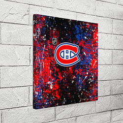 Холст квадратный Montreal Canadiens NHL black, цвет: 3D-принт — фото 2