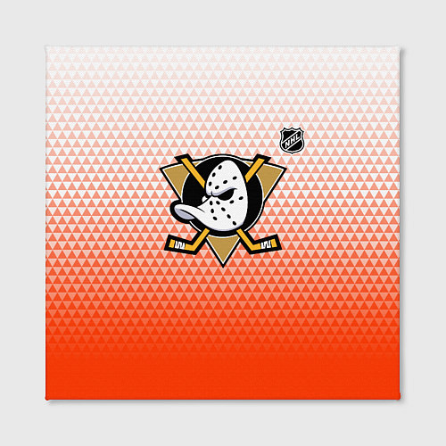 Картина квадратная Анахайм Дакс - оранжевая геометрия / 3D-принт – фото 2