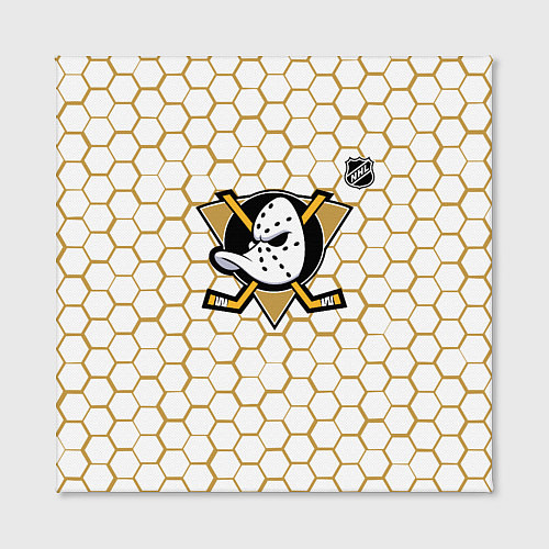 Картина квадратная Анахайм Дакс - белые соты / 3D-принт – фото 2