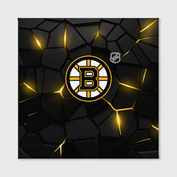 Холст квадратный Бостон Брюинз - плиты с подсветкой, цвет: 3D-принт — фото 2