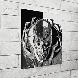 Холст квадратный Рыцарь череп берсерк, цвет: 3D-принт — фото 2