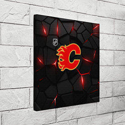 Холст квадратный Калгари Флэймз - НХЛ хоккей, цвет: 3D-принт — фото 2