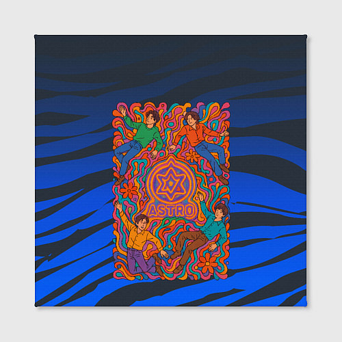 Картина квадратная Astro психоделика / 3D-принт – фото 2
