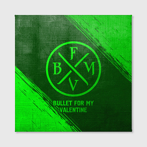 Картина квадратная Bullet For My Valentine - green gradient / 3D-принт – фото 2
