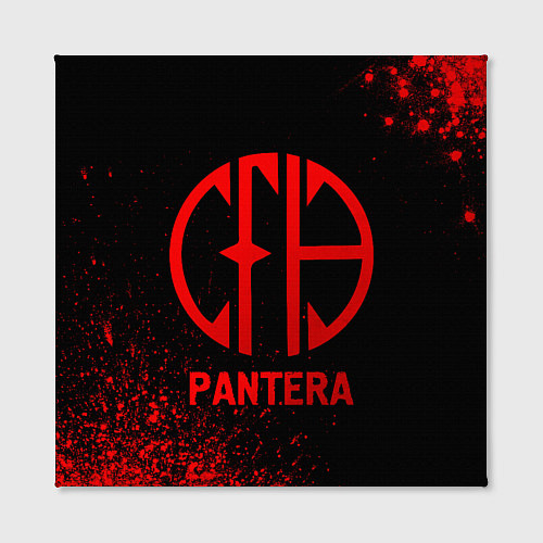 Картина квадратная Pantera - red gradient / 3D-принт – фото 2