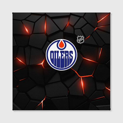 Картина квадратная Эдмонтон Ойлерз - НХЛ хоккей / 3D-принт – фото 2