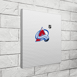 Холст квадратный Колорадо Эвеланш - белый геометрический градиент, цвет: 3D-принт — фото 2