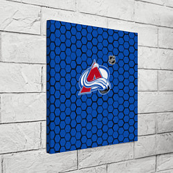 Холст квадратный Колорадо Эвеланш - синие соты, цвет: 3D-принт — фото 2