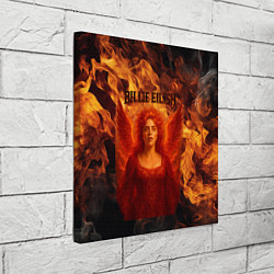 Холст квадратный Билли Айлиш из огня, цвет: 3D-принт — фото 2