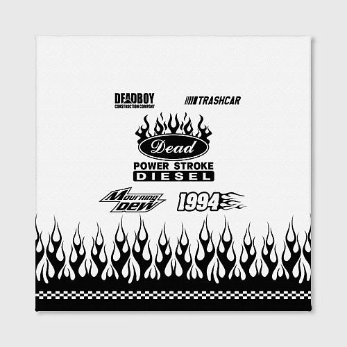 Картина квадратная Dead white - Bones / 3D-принт – фото 2