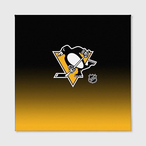 Картина квадратная Питтсбург Пингвинз - градиент / 3D-принт – фото 2