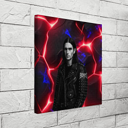 Холст квадратный Bones в косухе, цвет: 3D-принт — фото 2