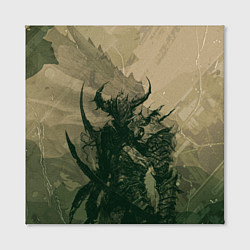 Холст квадратный Драконий всадник, цвет: 3D-принт — фото 2