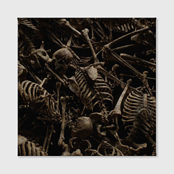Холст квадратный Человеческие кости, цвет: 3D-принт — фото 2
