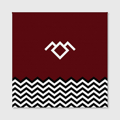 Картина квадратная Твин Пикс - лого / 3D-принт – фото 2