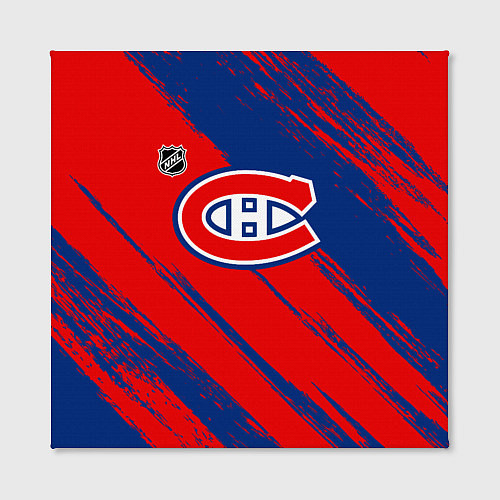 Картина квадратная Монреаль Канадиенс - брызги / 3D-принт – фото 2