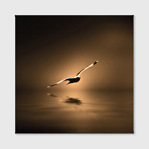 Картина квадратная Летящая птица / 3D-принт – фото 2