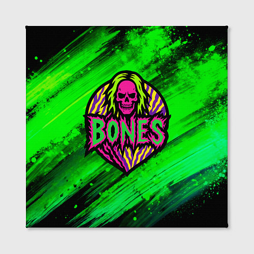 Картина квадратная Bones лого с черепом / 3D-принт – фото 2