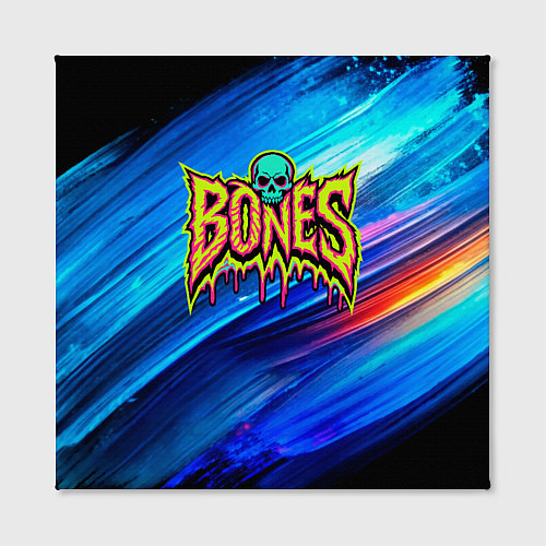 Картина квадратная Bones лого из краски / 3D-принт – фото 2