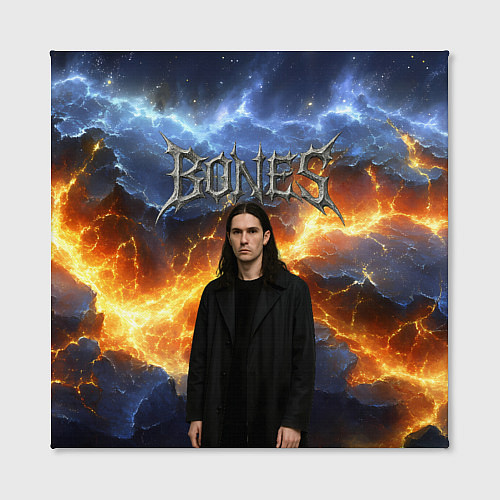 Картина квадратная Bones на фоне разломных плит / 3D-принт – фото 2