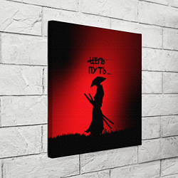 Холст квадратный Самурай на пути, цвет: 3D-принт — фото 2