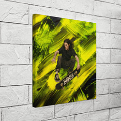 Холст квадратный Bones скейтер, цвет: 3D-принт — фото 2