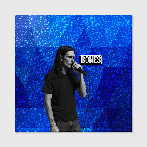 Картина квадратная Bones стоит с микрофоном / 3D-принт – фото 2