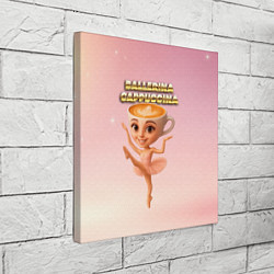 Холст квадратный Ballerina Capuchina ии мем, цвет: 3D-принт — фото 2